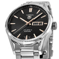  Shop Authentic Tag Heuer Carrera Calibre 5 Automatic Black Dial Silver Steel Strap Watch for Men - WAR201C.BA0723 - Luxxuri