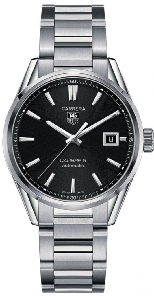  Shop Authentic Tag Heuer Carrera Automatic Black Dial Silver Steel Strap Watch for Men - WAR211A.BA0782 - Luxxuri