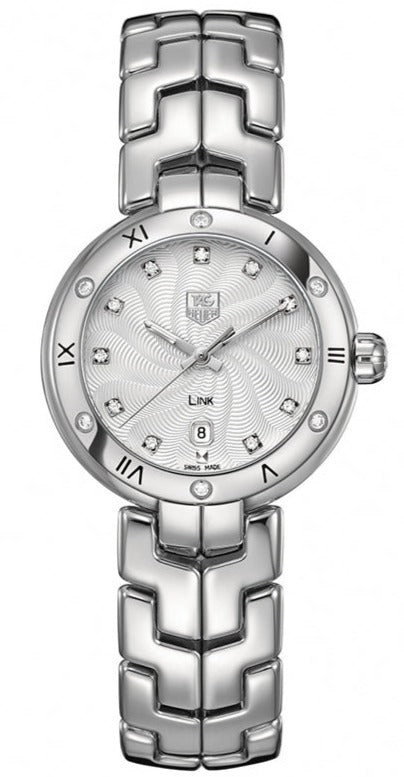  Shop Authentic Tag Heuer Link Diamonds Silver Dial Silver Steel Strap Watch for Women - WAT1413.BA0954 - Luxxuri