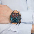  Shop Authentic Diesel Mega Chief Chronograph Copper Dial Brown Leather Strap Watch For Men - DZ4476 - Luxxuri