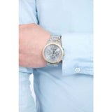  Shop Authentic Emporio Armani Renato Chronograph Quartz Silver Dial Two Tone Steel Strap Watch For Men - AR11076 - Luxxuri