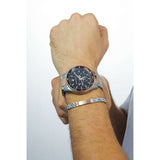  Shop Authentic Maserati SFIDA Chronograph Black Dial Two Tone Steel Strap Watch For Men - R8873640009 - Luxxuri