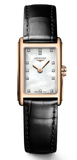  Shop Authentic Longines Dolcevita Diamonds Mother of Pearl White Dial Black Leather Strap Watch for Women - L5.258.8.87.0 - Luxxuri