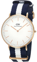 Shop Authentic Daniel Wellington Classic Glasgow White Dial Two Tone NATO Strap Watch for Men - DW00100004 - Luxxuri