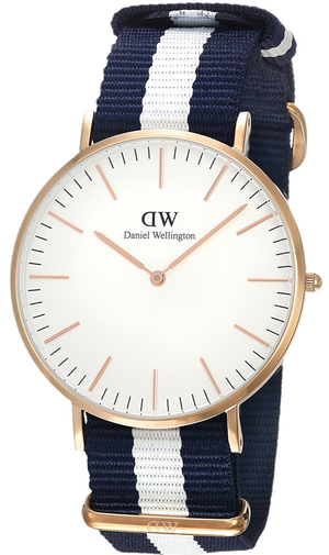  Shop Authentic Daniel Wellington Classic Glasgow White Dial Two Tone NATO Strap Watch for Men - DW00100004 - Luxxuri