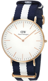  Shop Authentic Daniel Wellington Classic Glasgow White Dial Two Tone NATO Strap Watch for Men - DW00100004 - Luxxuri