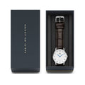  Shop Authentic Daniel Wellington Dapper York Quartz White Dial Dark Brown Leather Strap Watch For Women - DW00100097 - Luxxuri