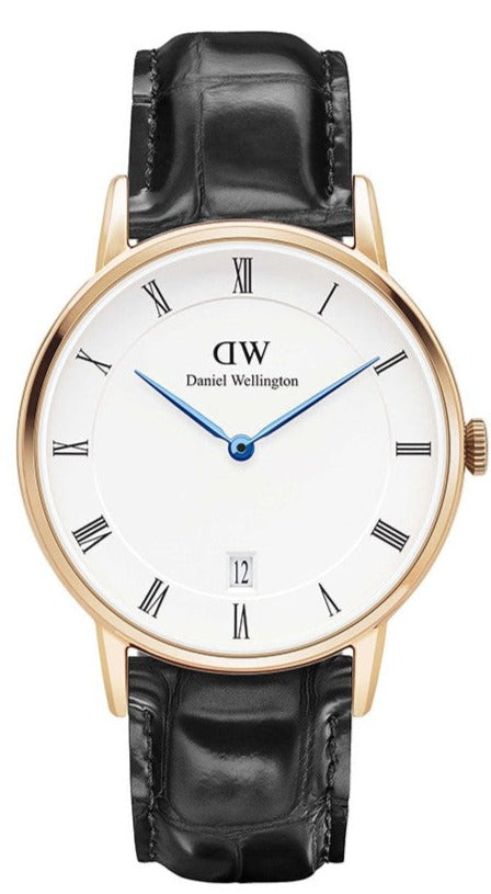  Shop Authentic Daniel Wellington Dapper Reading White Dial Black Leather Strap Watch For Women - DW00100118 - Luxxuri