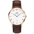  Shop Authentic Daniel Wellington Dapper Bristol White Dial Brown Leather Strap Watch For Men - DW00100086 - Luxxuri