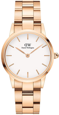  Shop Authentic Daniel Wellington Iconic Link White Dial Rose Gold Steel Strap Watch for Women - DW00100213 - Luxxuri