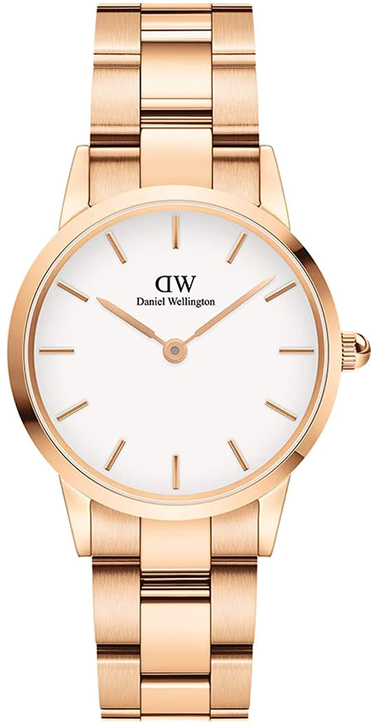  Shop Authentic Daniel Wellington Iconic Link White Dial Rose Gold Steel Strap Watch for Women - DW00100213 - Luxxuri