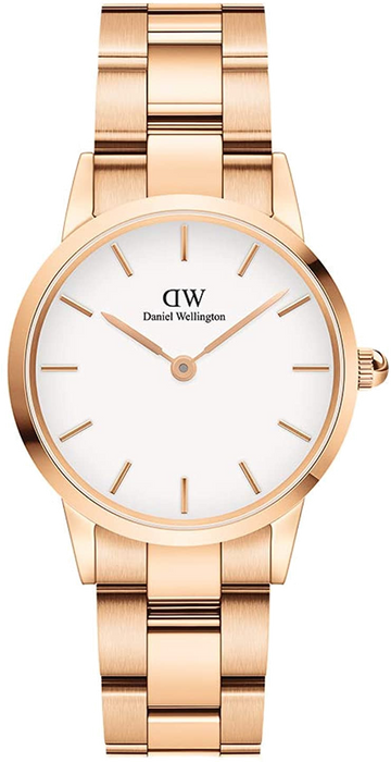  Shop Authentic Daniel Wellington Iconic Link White Dial Rose Gold Steel Strap Watch for Women - DW00100213 - Luxxuri