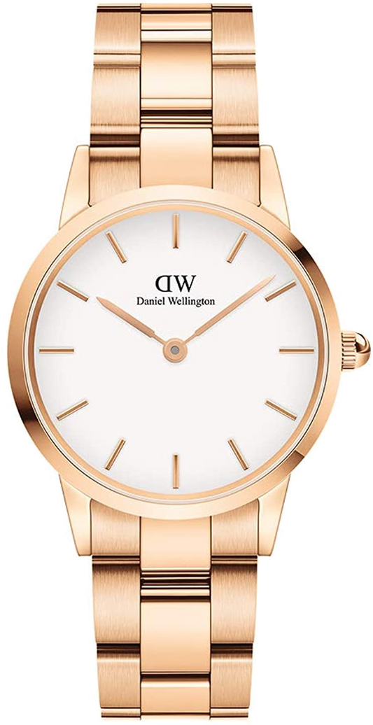  Shop Authentic Daniel Wellington Iconic Link White Dial Rose Gold Steel Strap Watch for Women - DW00100213 - Luxxuri