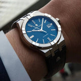  Shop Authentic Maurice Lacroix Aikon Automatic Date Blue Dial Blue Silicone Strap Watch For Men - AI6008-SS000-430-4 - Luxxuri