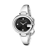  Shop Authentic Gucci Guccissima Black Dial Silver Steel Strap Watch For Women - YA134301 - Luxxuri