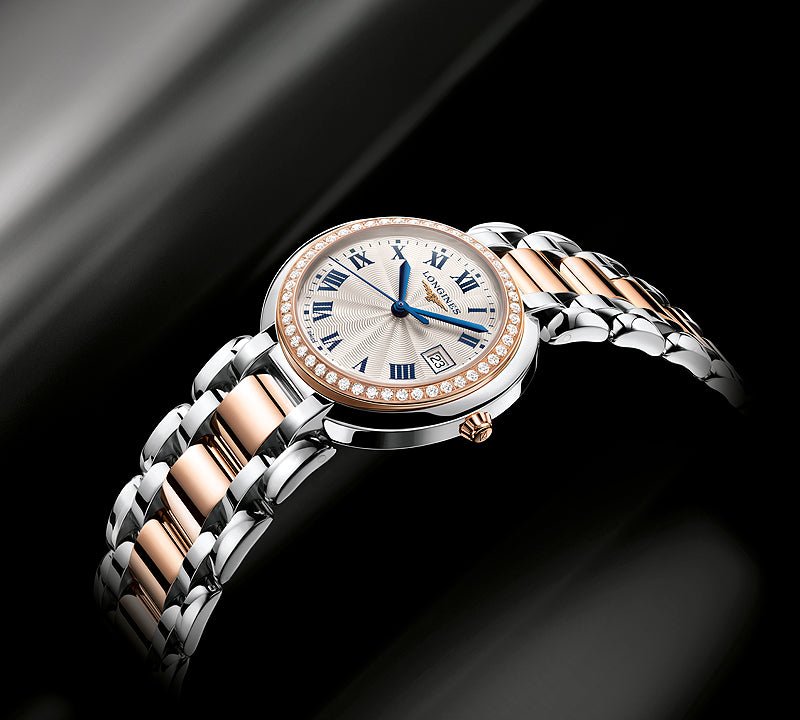  Shop Authentic Longines PrimaLuna Automatic Diamond 26.5mm Silver Dial Two Tone Steel Strap Watch for Women - L8.111.5.79.6 - Luxxuri