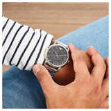 Shop Authentic Emporio Armani Classic Quartz Grey Dial Silver Steel Strap Watch For Men - AR11134 - Luxxuri