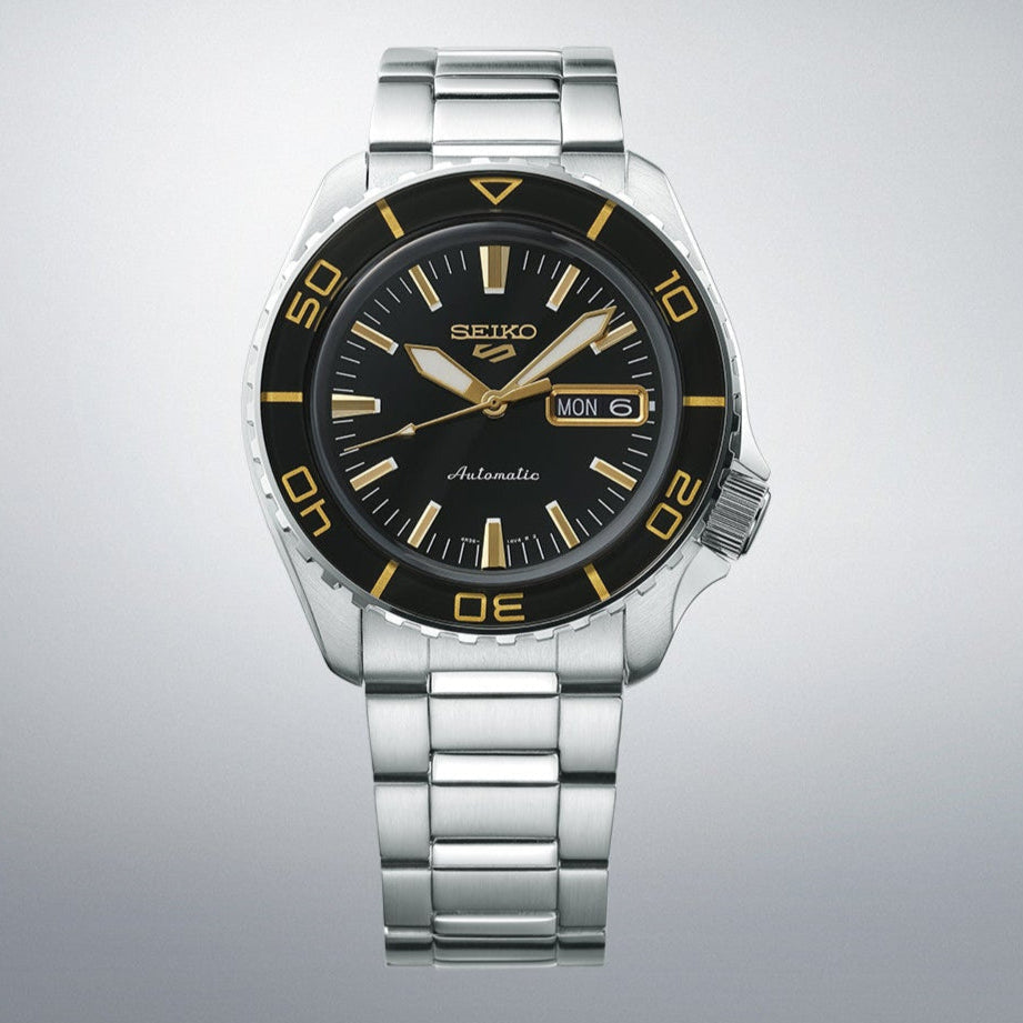  Shop Authentic Seiko 5 Sport Automatic SKX Series Black Dial Silver Steel Strap Watch for Men - SRPK99K1 - Luxxuri