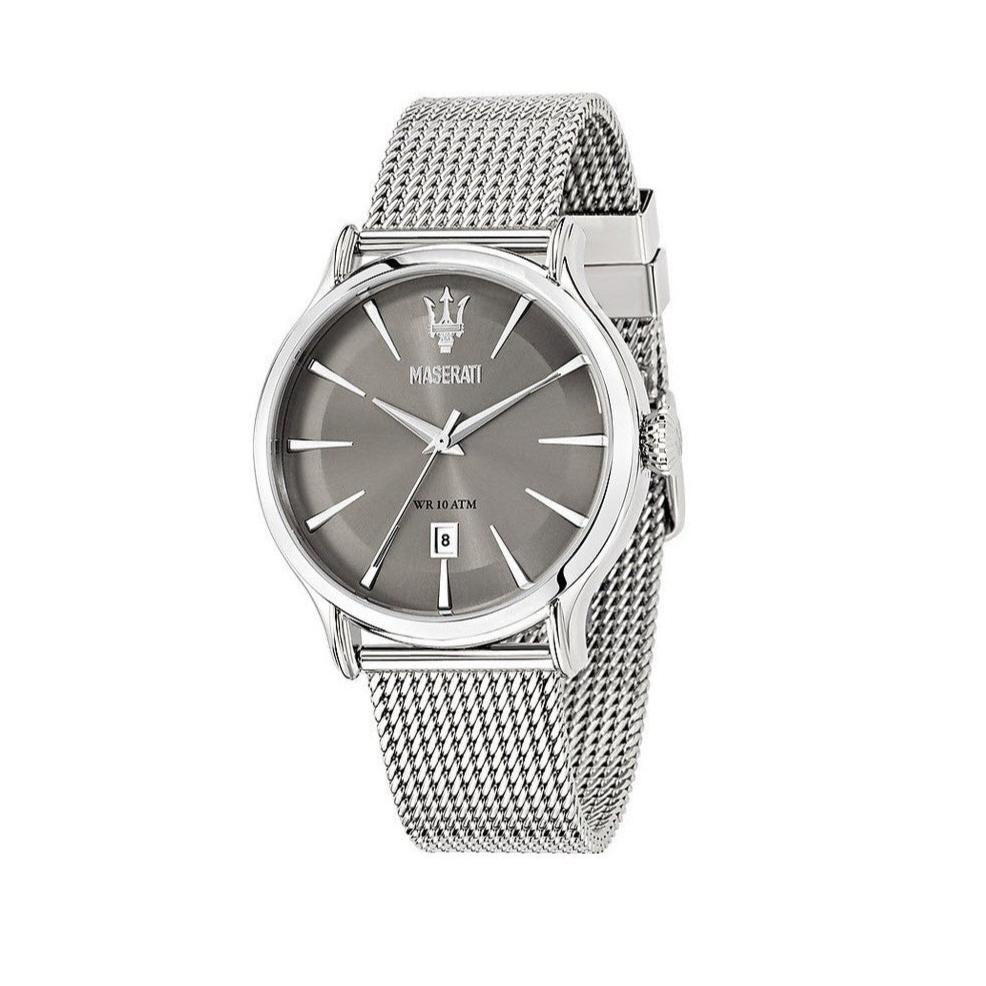  Shop Authentic Maserati Epoca Grey Dial Grey Mesh Bracelet Watch For Men - R8853118002 - Luxxuri