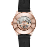  Shop Authentic Emporio Armani Meccanico Black Dial Black Leather Watch For Men - AR60004 - Luxxuri