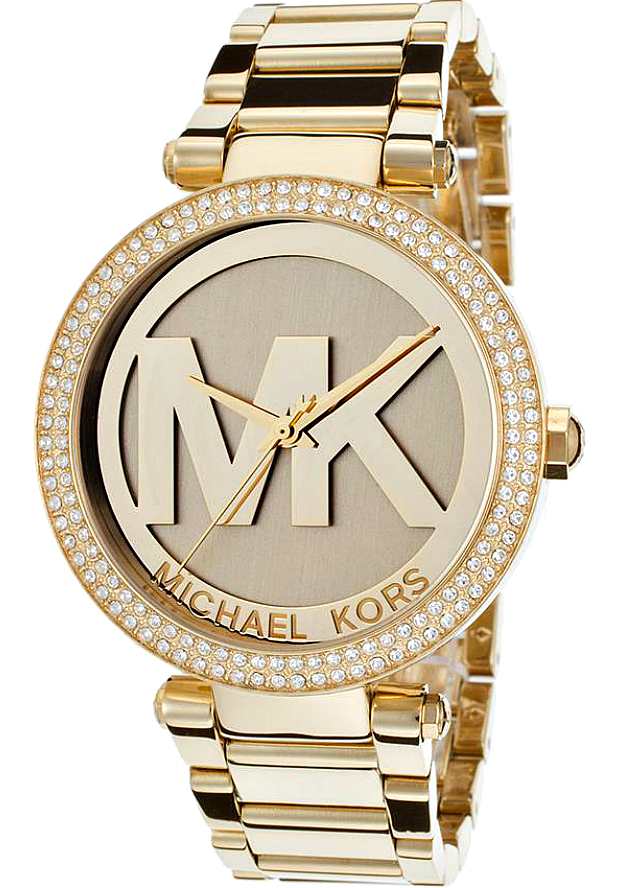 Shop Authentic Michael Kors Parker Diamonds Gold Dial Gold Steel Strap Watch for Women - MK5784 - Luxxuri