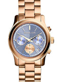  Shop Authentic Michael Kors Runway Chronograph Purple Dial Rose Gold Steel Strap Watch For Women - MK6163 - Luxxuri