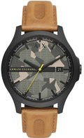  Shop Authentic Armani Exchange Hampton Chronograph Green Dial Brown Leather Strap Watch For Men - AX2412 - Luxxuri