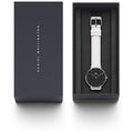  Shop Authentic Daniel Wellington Classic Petite Bondi Black Dial White Leather Strap Watch For Women - DW00100284 - Luxxuri