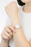  Shop Authentic Emporio Armani Rosa Quartz Mother of Pearl White Dial Rose Gold Steel Strap Watch For Women - AR11355 - Luxxuri