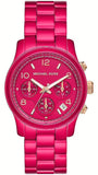  Shop Authentic Michael Kors Runway Chronograph Limited Edition Pink Dial Pink Steel Strap Watch for Women - MK7478LE - Luxxuri