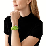  Shop Authentic Michael Kors Runway Limited Edition Green Dial Green Steel Strap Watch for Women - MK7480LE - Luxxuri
