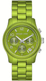  Shop Authentic Michael Kors Runway Limited Edition Green Dial Green Steel Strap Watch for Women - MK7480LE - Luxxuri