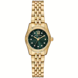  Shop Authentic Michael Kors Lexington Pave Three-Hand Green Dial Gold Steel Strap Watch for Women - MK4842 - Luxxuri