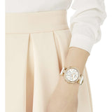  Shop Authentic Swarovski Era Journey Silver Dial White Leather Strap Watch for Women - 5295369 - Luxxuri