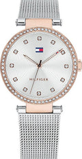  Shop Authentic Tommy Hilfiger Lynn Quartz Silver Dial Silver Mesh Bracelet Watch For Women - 1781863 - Luxxuri