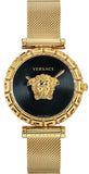  Shop Authentic Versace Palazzo Empire Greca Black Dial Gold Mesh Bracelet Watch for Women - VEDV00519 - Luxxuri
