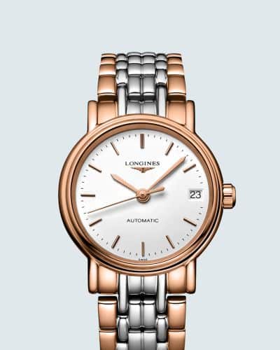  Shop Authentic Longines Presence 30mm Automatic Two Tone Watch for Women - L4.321.1.12.7 - Luxxuri