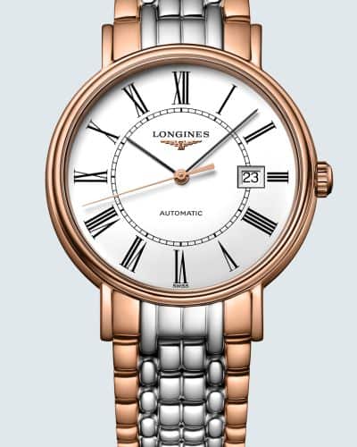  Shop Authentic Longines Presence 38.5mm Automatic White Dial Two Tone Steel Strap Watch for Men - L4.921.1.11.7 - Luxxuri