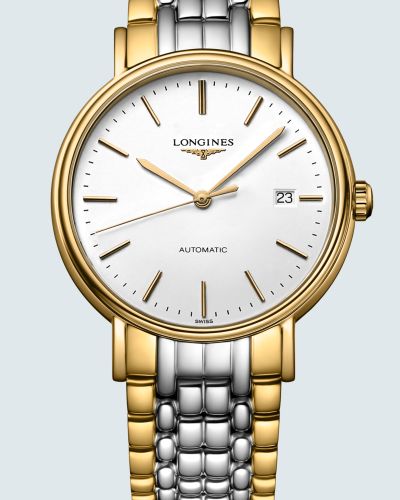  Shop Authentic Longines Presence 38.5mm Automatic White Dial Two Tone Steel Strap Watch for Men - L4.921.2.12.7 - Luxxuri