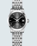  Shop Authentic Longines Record Black Dial Automatic Stainless Steel 40mm Watch for Men - L2.821.4.56.6 - Luxxuri