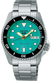  Shop Authentic Seiko 5 Sports SKX Midi Automatic Teal Dial Silver Steel Strap Watch For Men - SRPK33K1 - Luxxuri