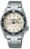  Shop Authentic Seiko 5 Sports SKX Automatic Cream Dial Silver Steel Strap Watch For Men - SRPK31K1 - Luxxuri