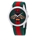  Shop Authentic Gucci Le Marche des Merveilles Red & Green Dial Red & Green Nylon Strap Unisex Watch - YA1264060 - Luxxuri