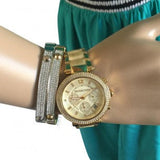  Shop Authentic Michael Kors Parker Gold Dial Gold Steel Strap Watch for Women - MK5632 - Luxxuri