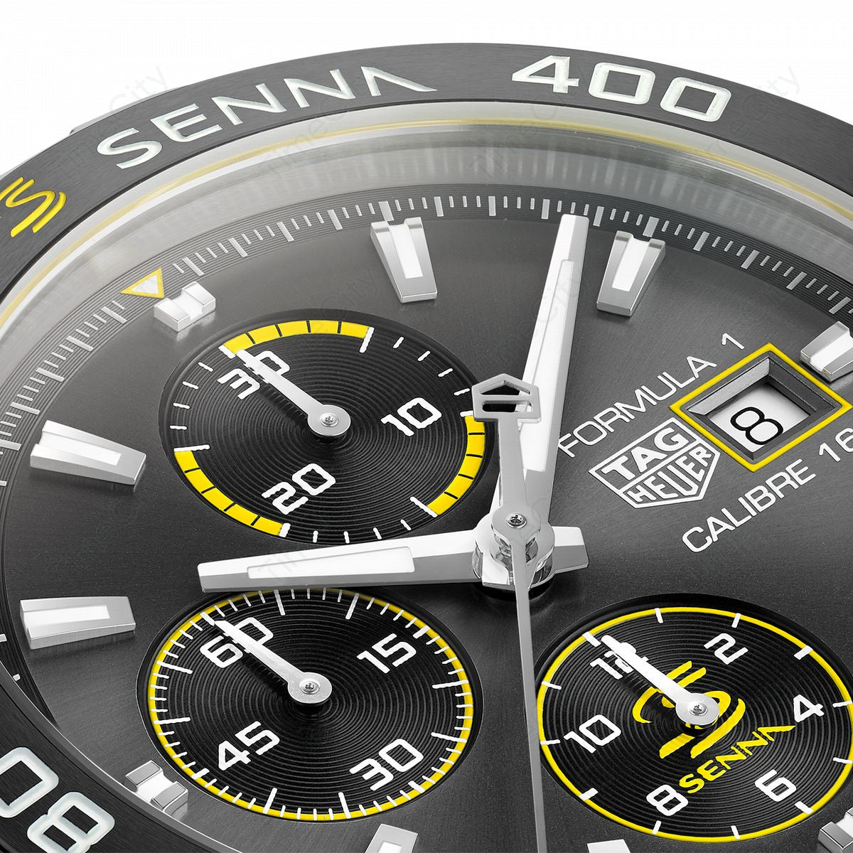  Shop Authentic Tag Heuer Formula 1 Chronograph Senna Black Dial Black Leather Strap Watch for Men - CAZ101AJ.FC6487 - Luxxuri