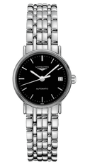  Shop Authentic Longines Presence 25.5mm Automatic Black Dial Silver Steel Strap Watch for Women - L4.321.4.52.6 - Luxxuri