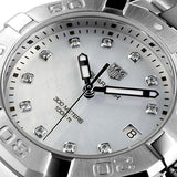  Shop Authentic Tag Heuer Aquaracer Diamonds Mother of Pearl Dial Silver Steel Strap Watch for Women - WBD131B.BA0748 - Luxxuri