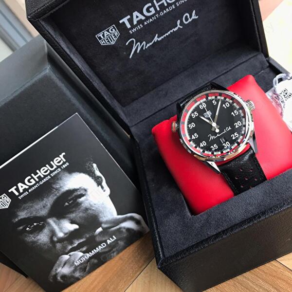  Shop Authentic Tag Heuer Carrera Muhammad Ali Black Dial Watch for Men - WAR2A11.FC6337 - Luxxuri