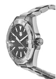  Shop Authentic Tag Heuer Aquaracer Quartz Black Dial Silver Steel Strap Watch for Men - WAY1110.BA0928 - Luxxuri