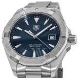  Shop Authentic Tag Heuer Aquaracer Quartz Blue Dial Silver Steel Strap Watch for Men - WAY1112.BA0928 - Luxxuri
